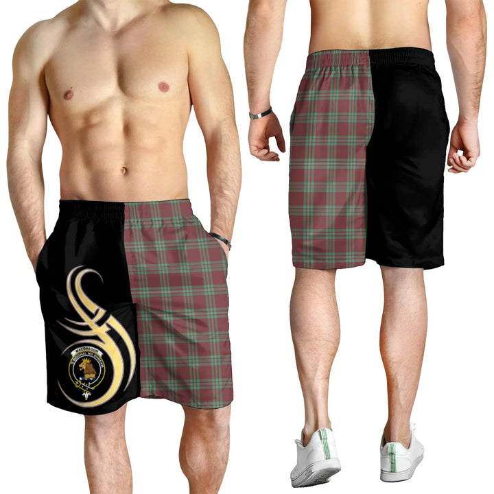 Scottish MacGregor Hunting Ancient Clan Crest Tartan Believe in Me Men's Shorts