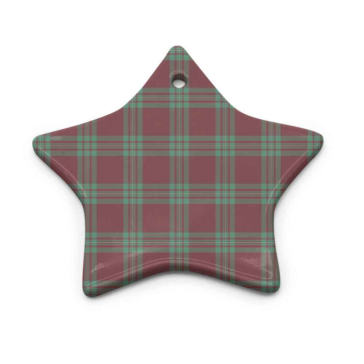 Scottish MacGregor Hunting Ancient Clan Tartan Ceramic Ornament Star Shape Tartan Plaid