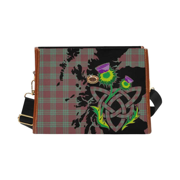 Scottish MacGregor Hunting Ancient Clan Tartan Waterproof Canvas Bag With Thistle Tartan Plaid 2