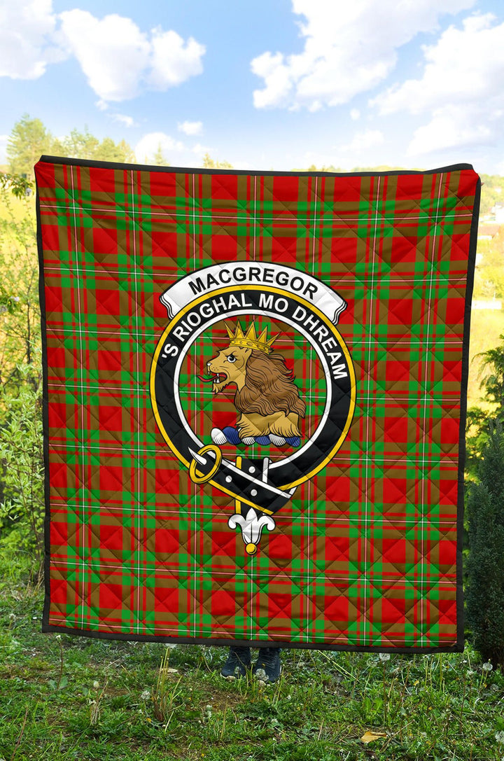 Scottish MacGregor Modern Clan Crest Tartan Quilt Tartan Plaid 2