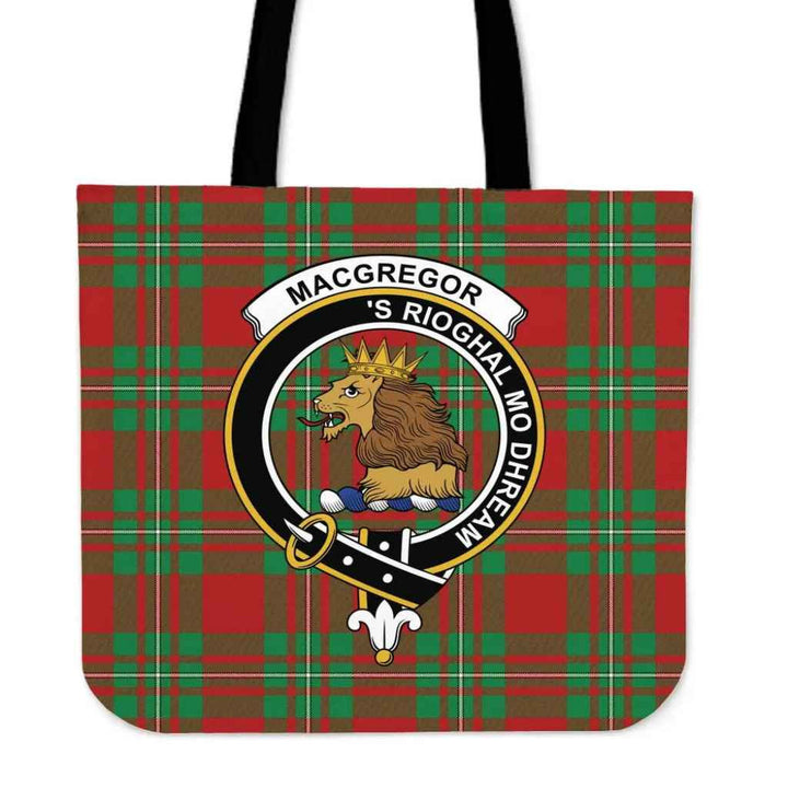 Scottish MacGregor Modern Clan Crest Tartan Tote Bag Tartan Plaid