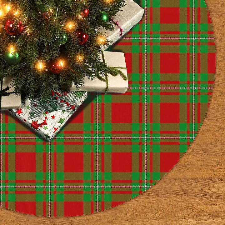 Scottish MacGregor Modern Clan Tartan Christmas Tree Skirt No Tassels 2 Tartan Plaid
