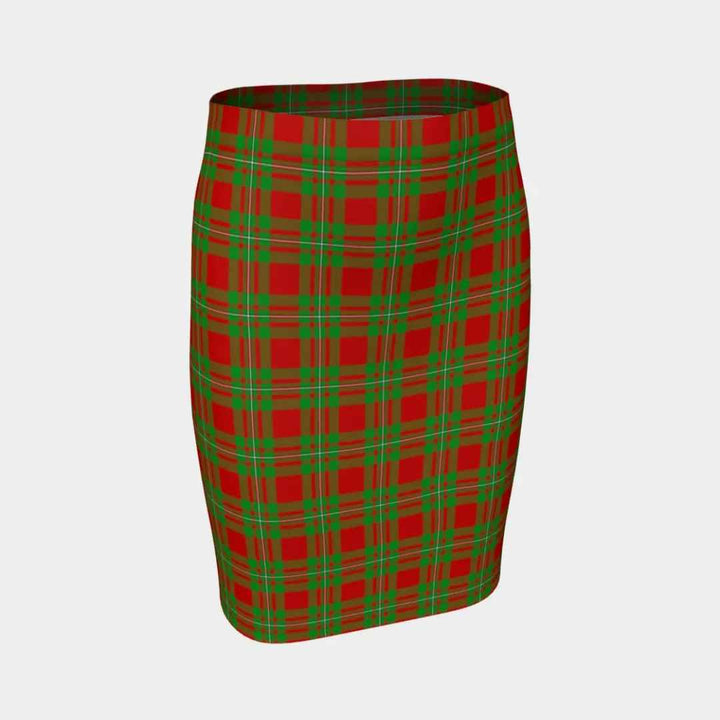 Scottish MacGregor Modern Clan Tartan Fitted Skirt Tartan Plaid 1