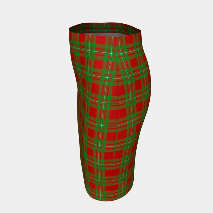Scottish MacGregor Modern Clan Tartan Fitted Skirt Tartan Plaid 2