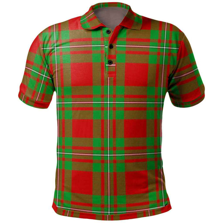 Scottish MacGregor Modern Clan Tartan Polo Shirt Front Side Tartan Plaid