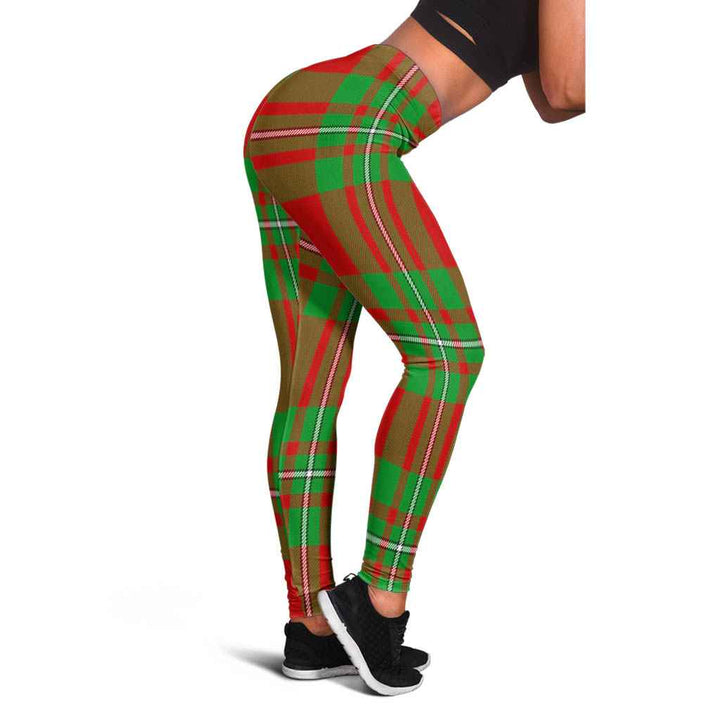 Scottish MacGregor Modern Clan Tartan Women Leggings Tartan Plaid 1