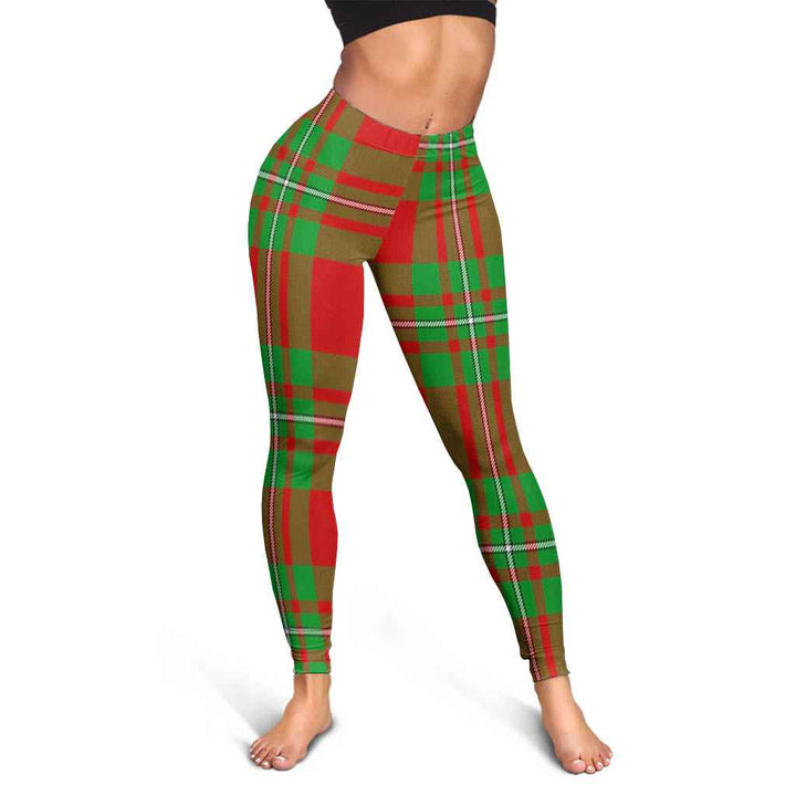 Scottish MacGregor Modern Clan Tartan Women Leggings Tartan Plaid 3