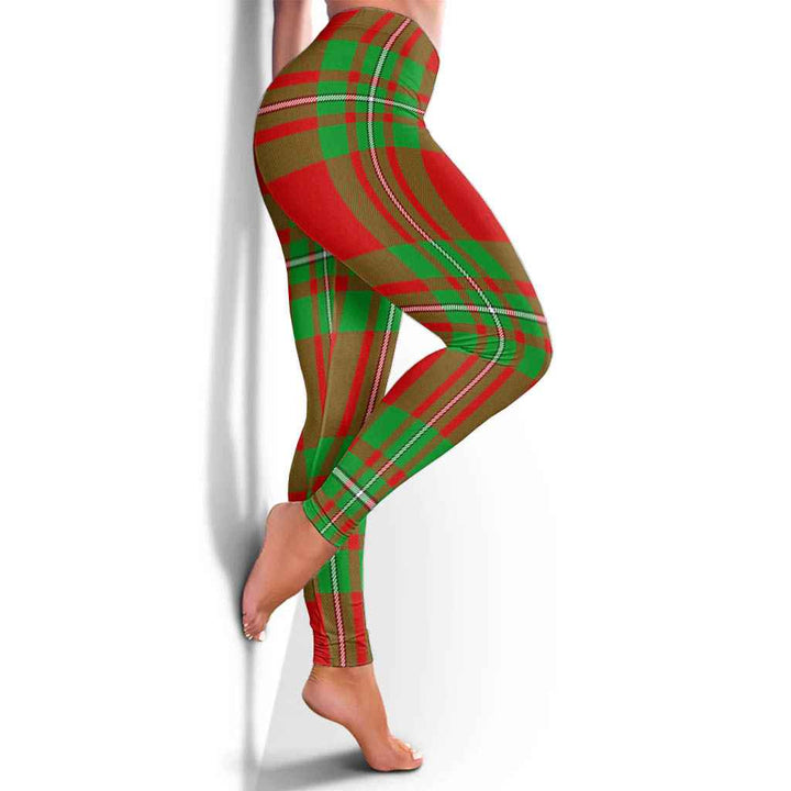 Scottish MacGregor Modern Clan Tartan Women Leggings Tartan Plaid 4