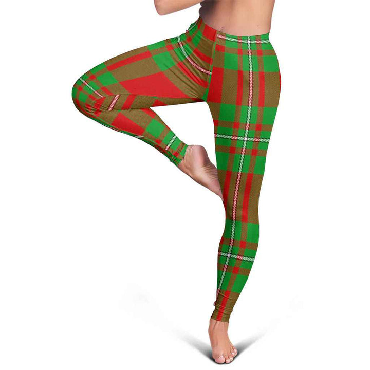 Scottish MacGregor Modern Clan Tartan Women Leggings Tartan Plaid 5
