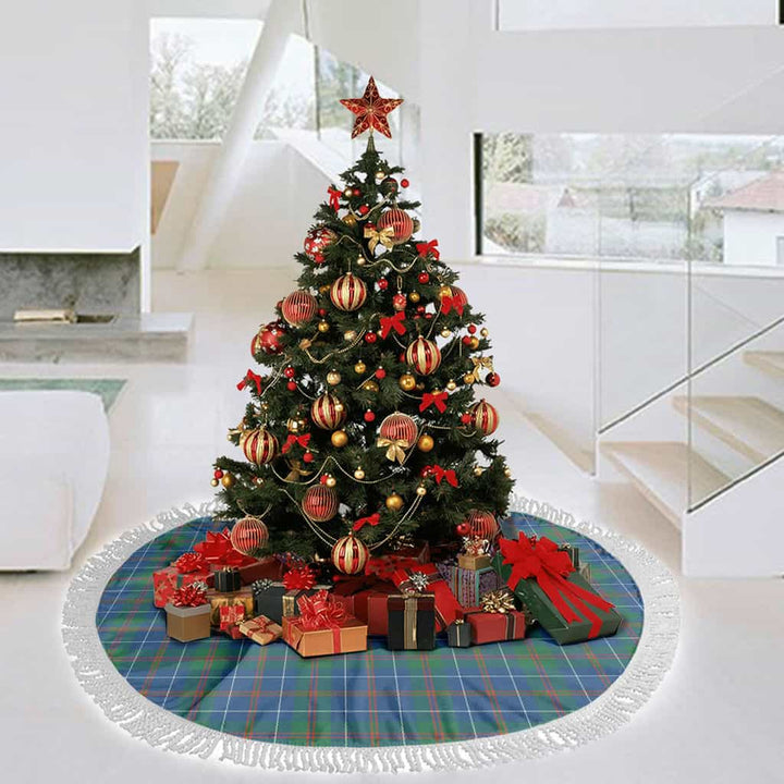 Scottish MacHardy Ancient Clan Tartan Christmas Tree Skirt Tassels 3 Tartan Plaid