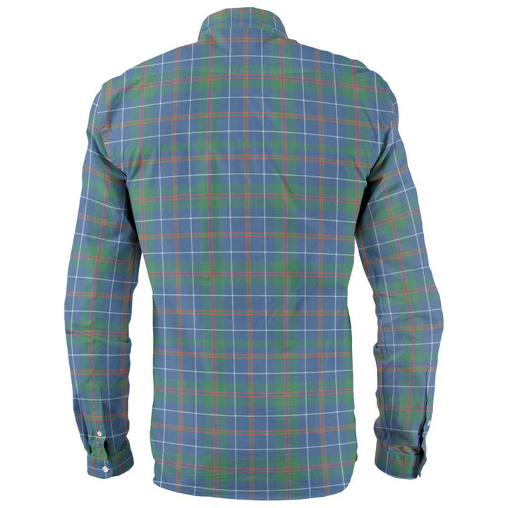 Scottish MacHardy Ancient Clan Tartan Long Sleeve Shirt Back Side Tartan Plaid
