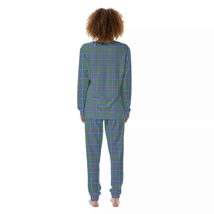 Scottish MacHardy Ancient Clan Tartan Pajama Set Women Back Side Tartan Plaid