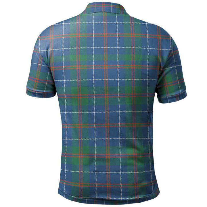 Scottish MacHardy Ancient Clan Tartan Polo Shirt Back Side Tartan Plaid