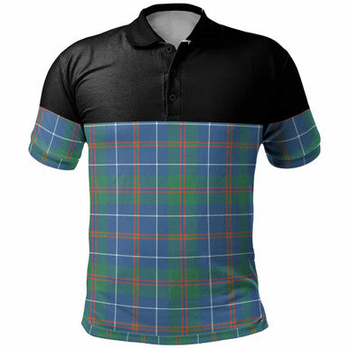 Scottish MacHardy Ancient Clan Tartan Polo Shirt - Horizontal Style Front Side Tartan Plaid
