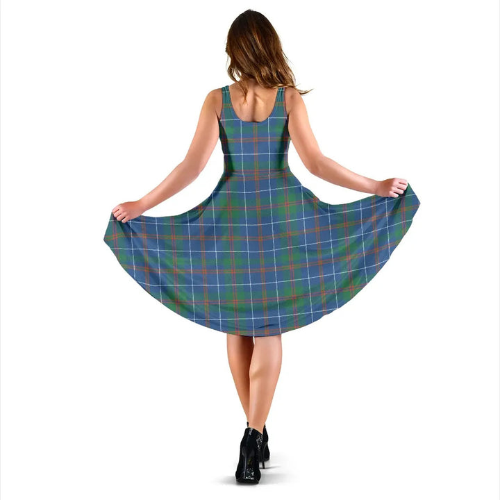 Scottish MacHardy Ancient Clan Tartan Women Midi Dress