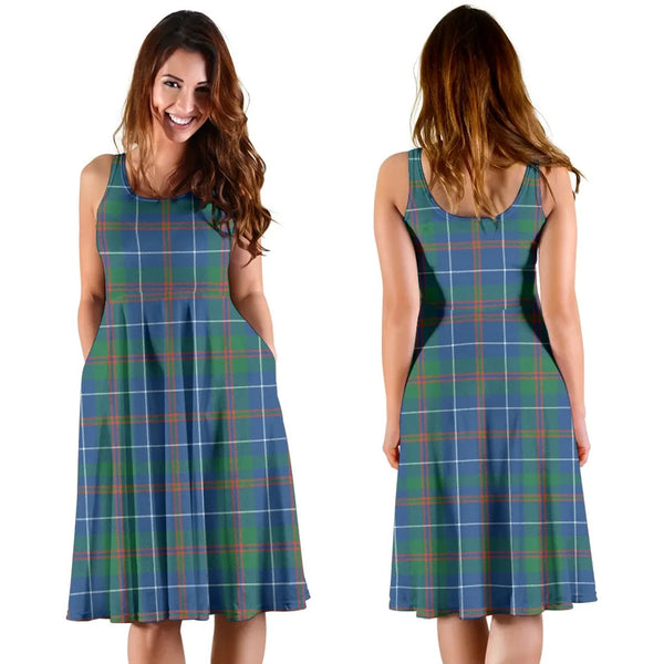 Scottish MacHardy Ancient Clan Tartan Women Midi Dress