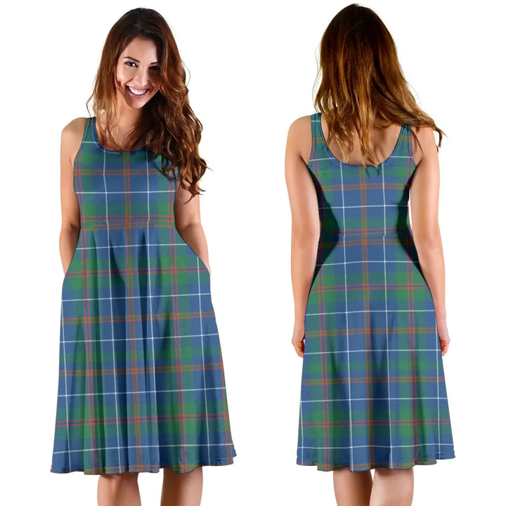 Scottish MacHardy Ancient Clan Tartan Women Midi Dress