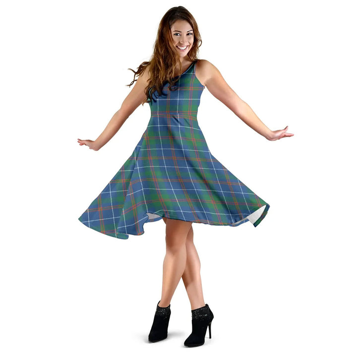 Scottish MacHardy Ancient Clan Tartan Women Midi Dress