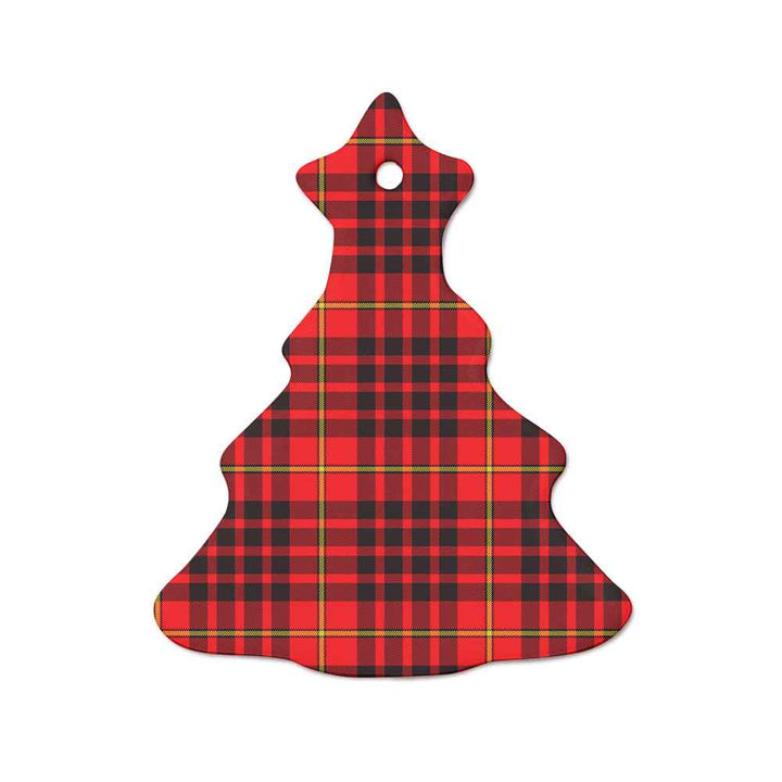 Scottish MacIan Clan Tartan Ceramic Ornament  Tree Shape Tartan Plaid
