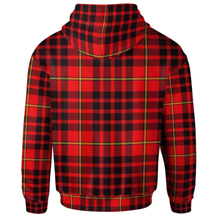 Scottish MacIan Clan Tartan Hoodie Back Side Tartan Plaid