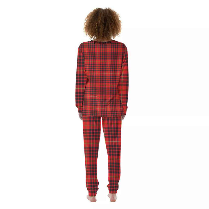 Scottish MacIan Clan Tartan Pajama Set Women Back Side Tartan Plaid