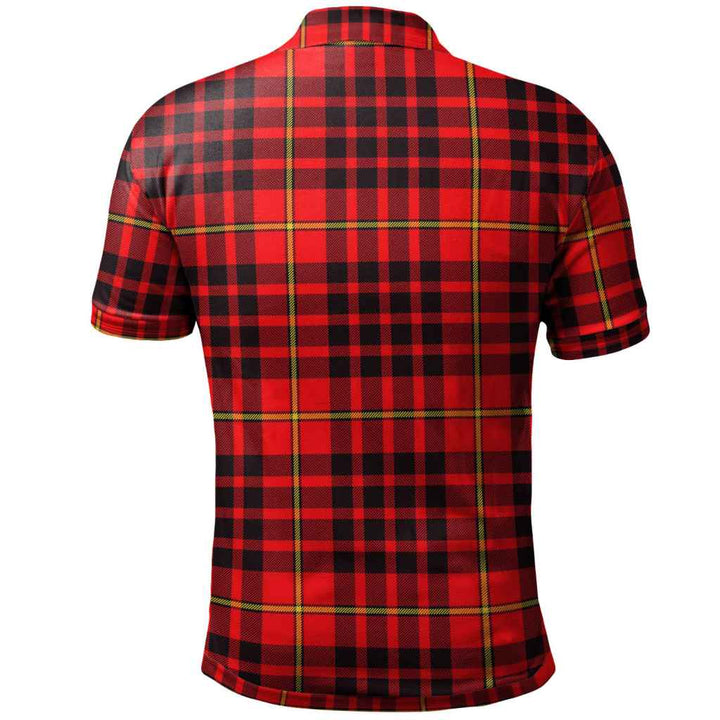 Scottish MacIan Clan Tartan Polo Shirt Back Side Tartan Plaid