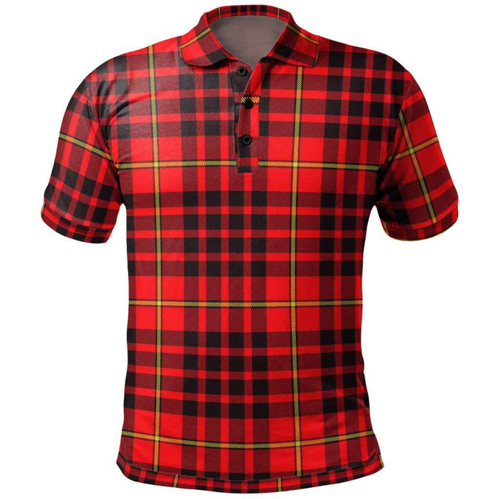 Scottish MacIan Clan Tartan Polo Shirt Front Side Tartan Plaid
