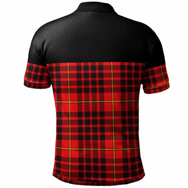Scottish MacIan Clan Tartan Polo Shirt - Horizontal Style Back Side Tartan Plaid