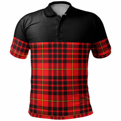 Scottish MacIan Clan Tartan Polo Shirt - Horizontal Style Front Side Tartan Plaid