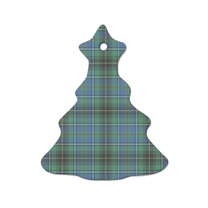Scottish MacInnes Ancient Clan Tartan Ceramic Ornament  Tree Shape Tartan Plaid