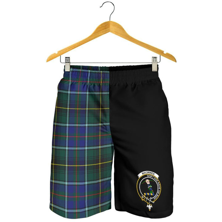 Scottish MacInnes Clan Crest Tartan Half of Me Men's Shorts