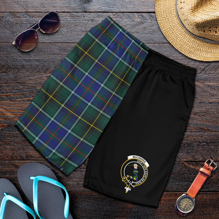 Scottish MacInnes Clan Crest Tartan Half of Me Men's Shorts