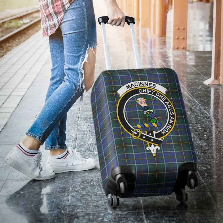 Scottish MacInnes Clan Crest Tartan Luggage Cover Tartan Plaid 3