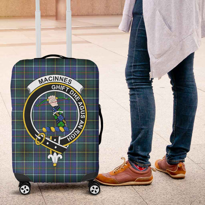 Scottish MacInnes Clan Crest Tartan Luggage Cover Tartan Plaid 4
