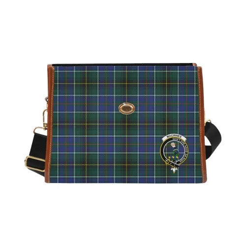 Scottish MacInnes Clan Crest Tartan Waterproof Canvas Bag Tartan Plaid 2