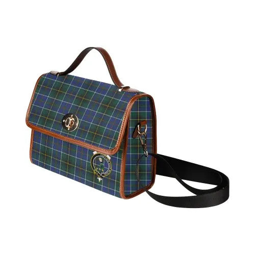 Scottish MacInnes Clan Crest Tartan Waterproof Canvas Bag Tartan Plaid 4