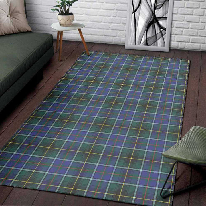 Scottish MacInnes Modern Clan Tartan Area Rug Tartan Plaid 3