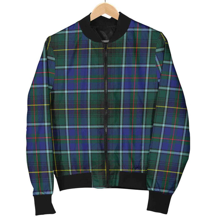 Scottish MacInnes Modern Clan Tartan Bomber Jacket Tartan Plaid 1