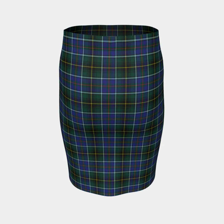 Scottish MacInnes Modern Clan Tartan Fitted Skirt Tartan Plaid 4