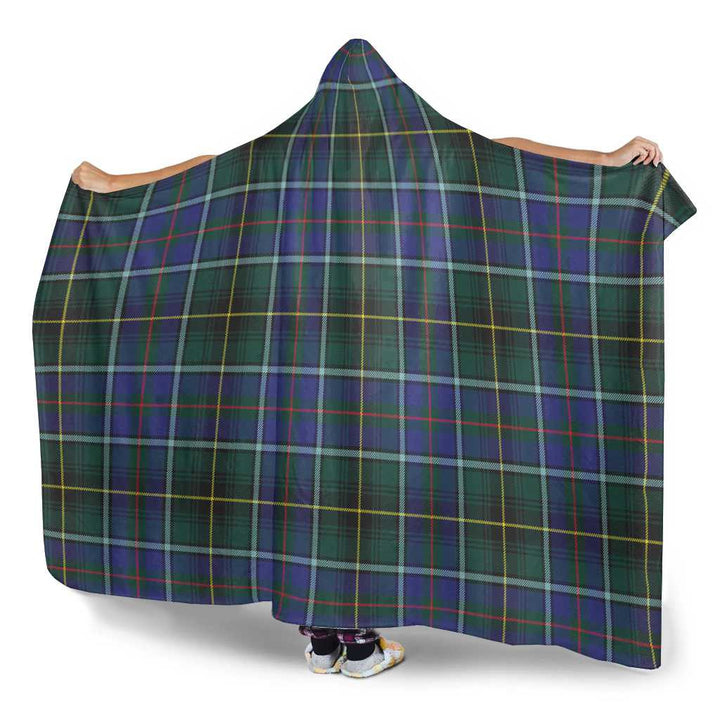 Scottish MacInnes Modern Clan Tartan Hooded Blanket Tartan Plaid 3