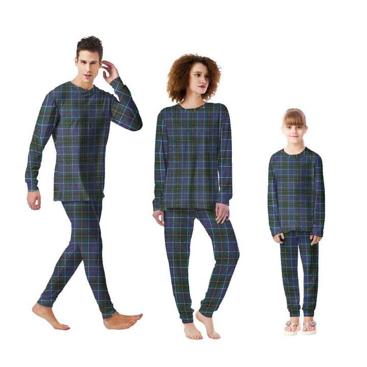 Scottish MacInnes Modern Clan Tartan Pajama Set Tartan Plaid