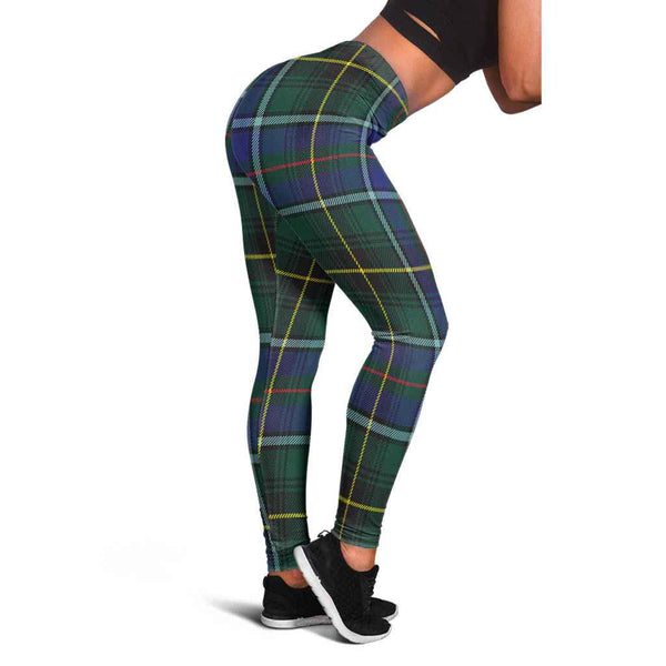 Scottish MacInnes Modern Clan Tartan Women Leggings Tartan Plaid 1