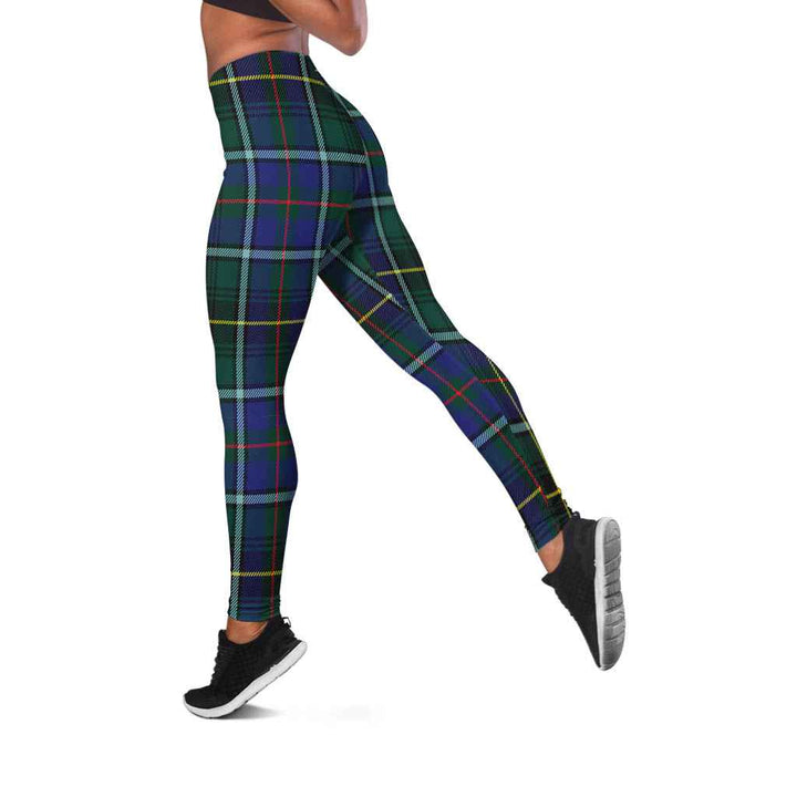 Scottish MacInnes Modern Clan Tartan Women Leggings Tartan Plaid 2