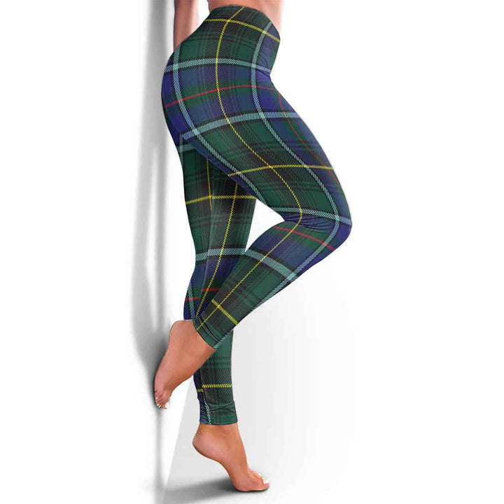 Scottish MacInnes Modern Clan Tartan Women Leggings Tartan Plaid 4