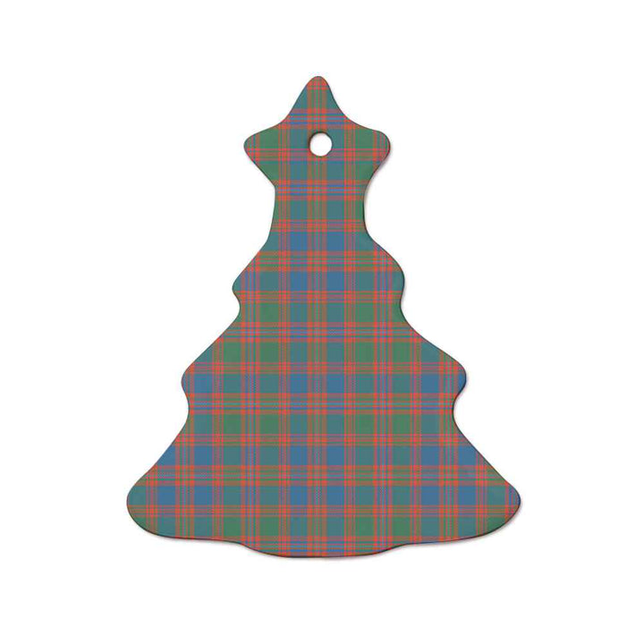 Scottish MacIntyre Ancient Clan Tartan Ceramic Ornament  Tree Shape Tartan Plaid
