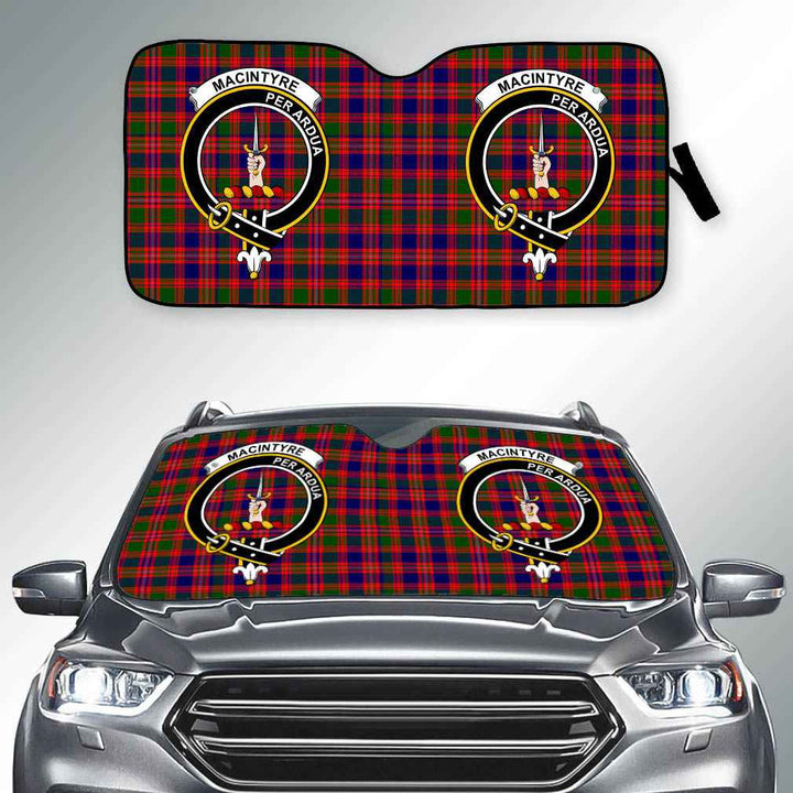 Scottish MacIntyre Clan Crest Tartan Car Windshield Sun Shade Tartan Plaid 2
