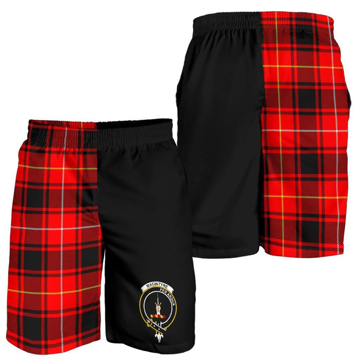 Scottish MacIntyre Clan Crest Tartan Half of Me Men's Shorts