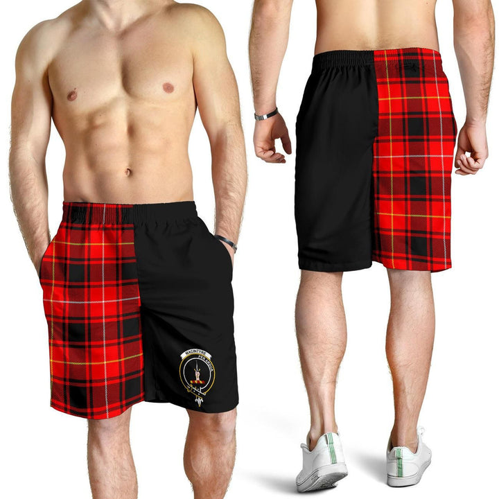 Scottish MacIntyre Clan Crest Tartan Half of Me Men's Shorts