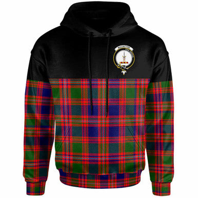 Scottish MacIntyre Clan Crest Tartan Hoodie - Horizontal Style Front Side Tartan Plaid