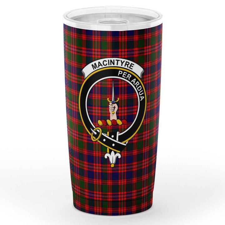 Scottish MacIntyre Clan Crest Tartan Insulated Tumbler Tartan Plaid 1